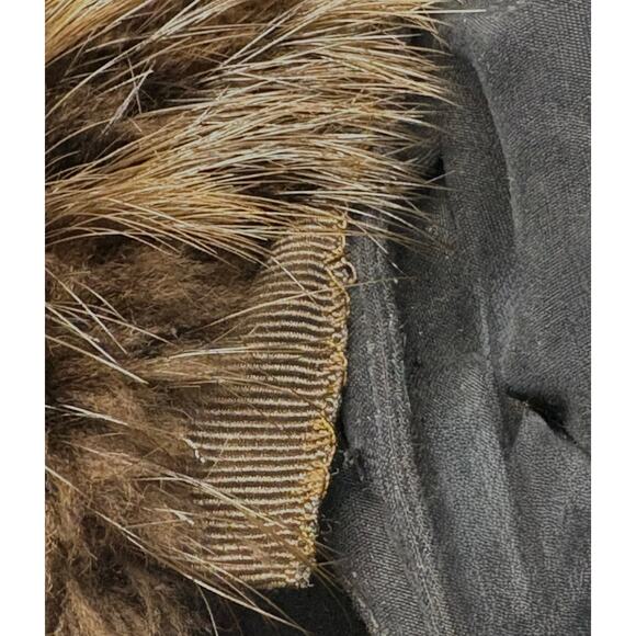 Vintage London Fog Fur Trim Parka Coat Black Hooded Winter Jacket Women’s Size M - Picture 13 of 13